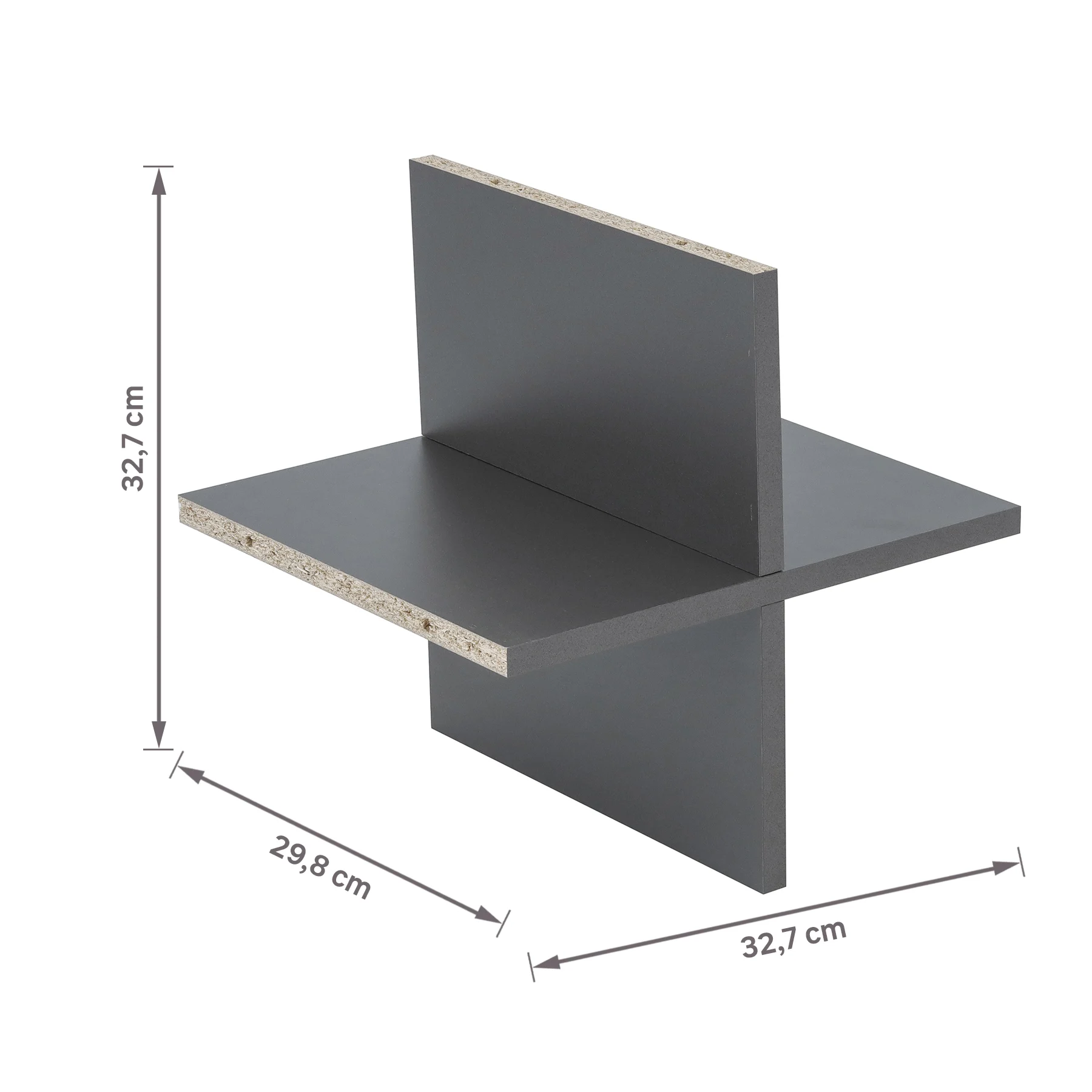 Divisão Cruz para Nicho Modular Grafite - Imagem 7