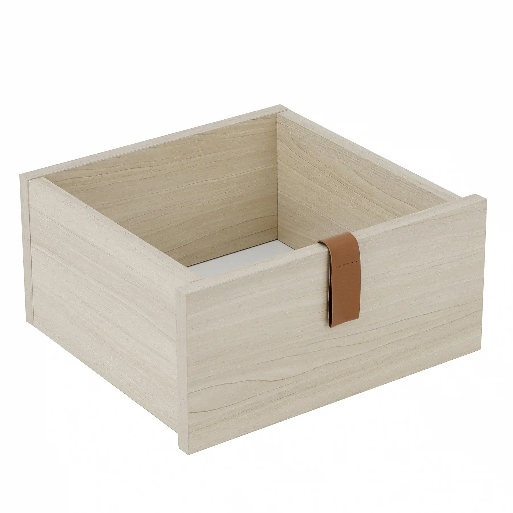 Gaveta Retangular para Nicho com Puxador Carvalho MDP 15,2x29,5x32,4cm